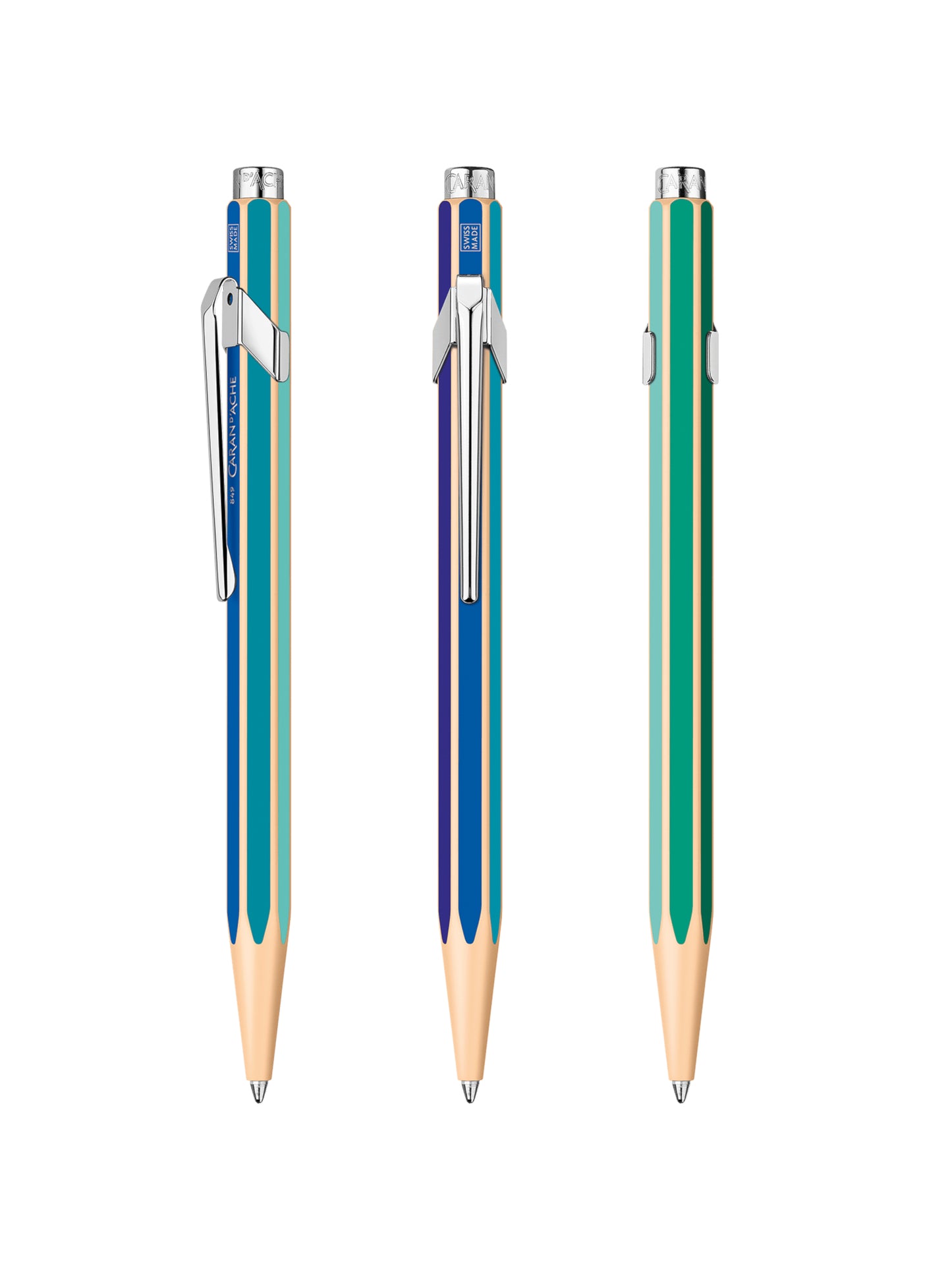 Caran d'Ache Kugelschreiber 849 "Colour Treasure" kalter Regenbogen - Otto F. K. Koch