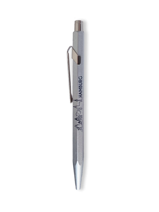 Kugelschreiber 849 "Hamburg", COLORMAT-X silber - exklusiv bei Otto F.K. Koch - Otto F. K. Koch