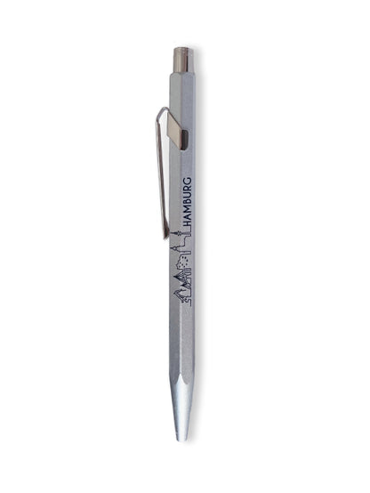 Kugelschreiber 849 "Hamburg", COLORMAT-X silber - exklusiv bei Otto F.K. Koch - Otto F. K. Koch