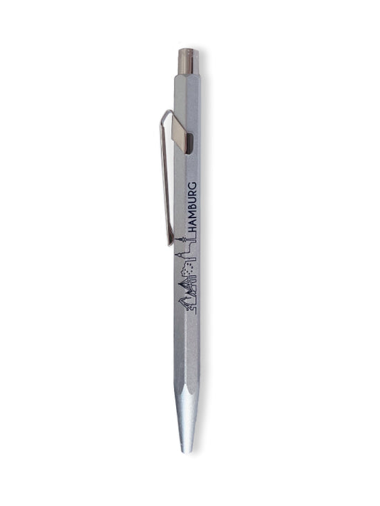 Kugelschreiber 849 "Hamburg", COLORMAT-X silber - exklusiv bei Otto F.K. Koch